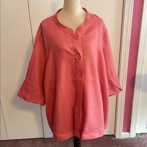 Elegant Pink Women's Lightweight jacket.